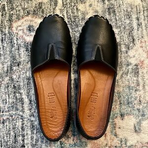 Spring Step Kathaleta black leather flats EU size 42